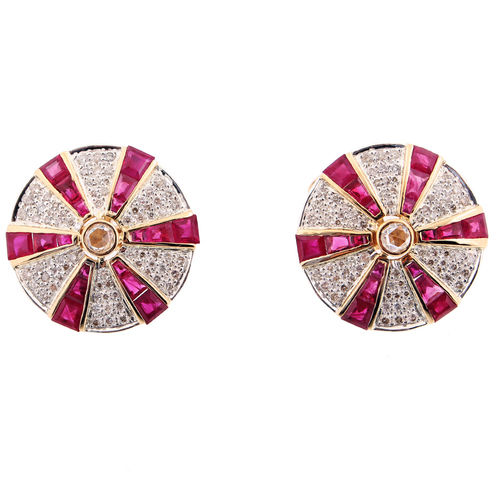 Ruby And Diamond Cufflink