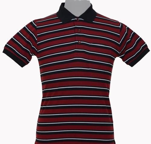 Men's Collar Striped T-Shirts