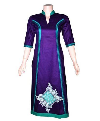 Long kurta outlet neck design