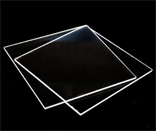  ऐक्रेलिक शीट/प्लेक्सी ग्लास पारदर्शी 12" X 12" X 3mm 