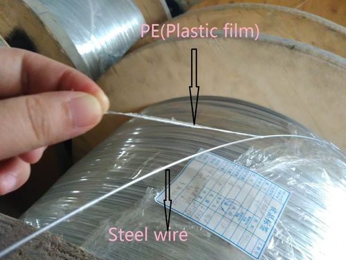 Pe Coated Gavanized Steel Wire, Optical Cable With Plastic Film