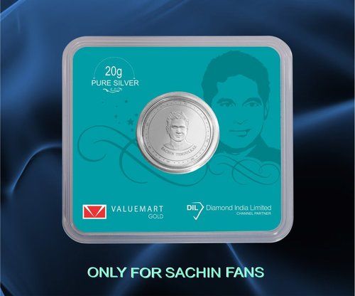 Silver Sachin Tendulkar Coin 20Gm