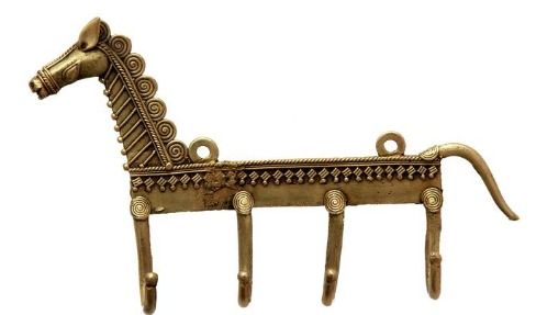 Handcrafted Bell Metal Dhokra Key Holder