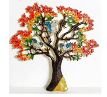 Lacquered Brass Tree Of Life Small