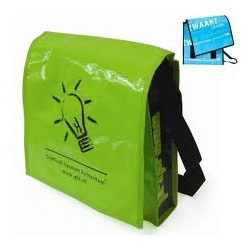 Customized Shopping Bags - Polyester, 14 x 12 x 4 Inches, Green | Soft Texture, Perfect Stitches, Alluring Patterns, Zipper Closure, Shoulder Strap, 10 Liters Capacity