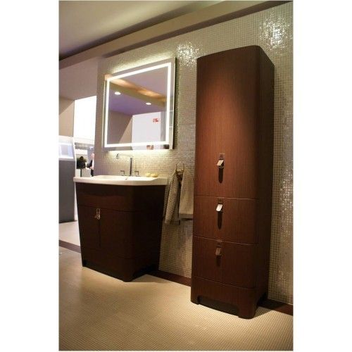 Bathroom Vanity Set - Elegant Wood Finish , Includes Mirror for Enhanced Style and Functionality