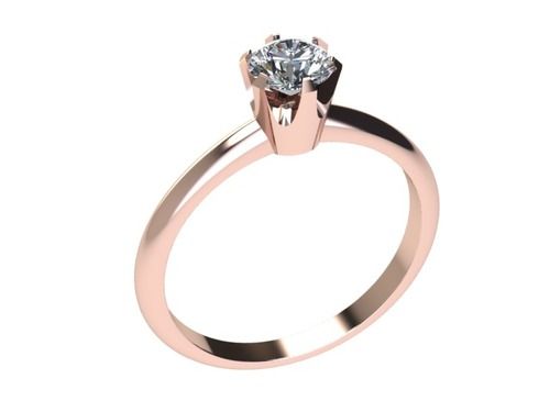 Solitaire Ring Rose Gold