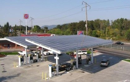 Solar Powered Petrol Pump