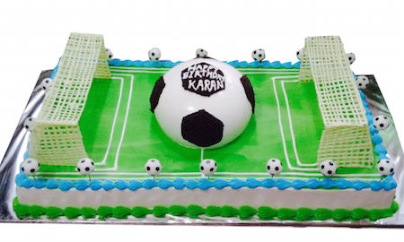 Soccer Field Cake