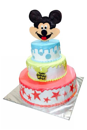 Three Tier Mickey Mouse Cake