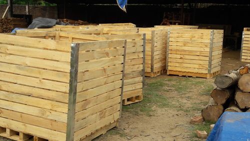 Pine Wood Vegetable Bins and Crates