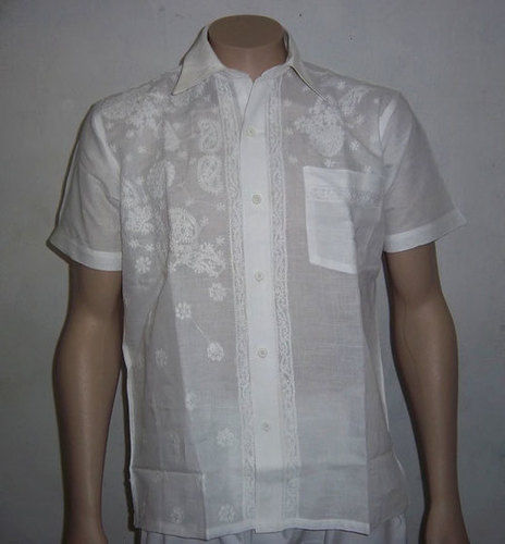 Chikankari Half Sleeve Shirt