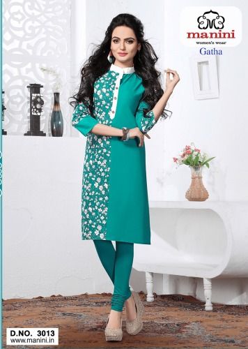 Multi-Color Designer Cotton Readymade Kurti