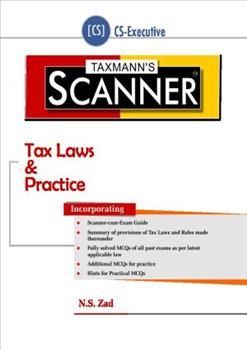 Tax Laws And Practice Scanner By Ns Zad Book