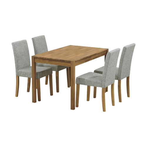 Dining Table in Teakwood with Teak Finish Four Seater Dining Set
