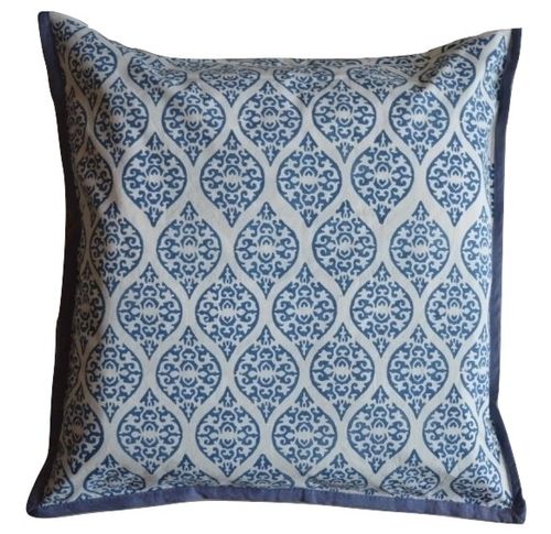 Blue Hand Block Printed Cushion Covers