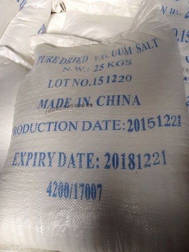 Pure Dried Vacuum Salt