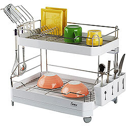 Harmony Dish Rack 2Tier (Extra-L) Length: 19.5  Centimeter (Cm)