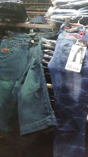 Fashionable Faded Blue Jeans