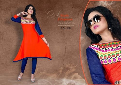 Stitched Printed Cotton Kurtis