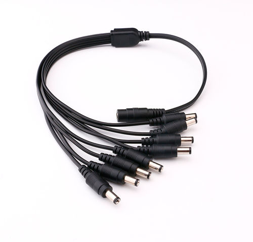 1-to-8 DC Power Splitter Cable for CCTV Surveillance Security Camera