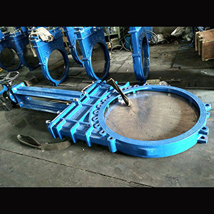 Dn1000 Pn10 Din Non-Rising Stem Ductile Iron Ggg40 Gjs400-15 Knife Gate Valve Power Source: Manual