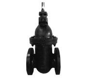 Cast Iron Flange Ends Non rising Stem Hand Wheel Operated Sluice Valves