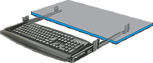 Computer Keyboard Tray With Soft Palm