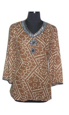 टाई एंड डाई कुर्ती