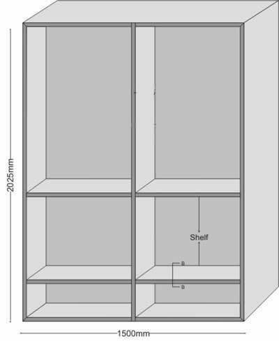 PVC Modular Cupboard Shelf