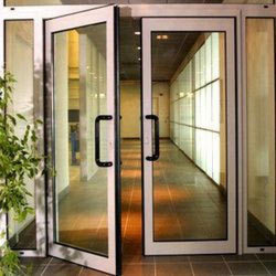Aluminium Door Thick Glass Fabrication Services By Vishwakarma Art Work