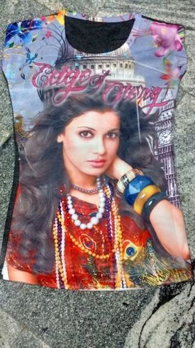 Polyester Ladies 3D Sublimation T Shirts