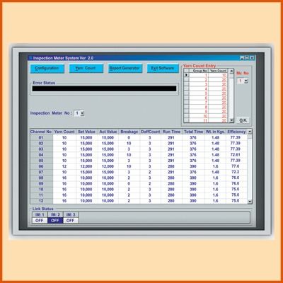 Multi Channel Pre set Yarn Length Monitor and Controller