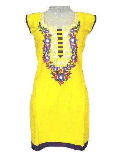 Trendy Yellow Kurti