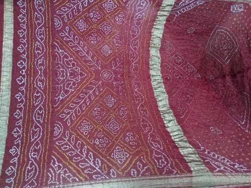 Pure Silk Bandhani Saree