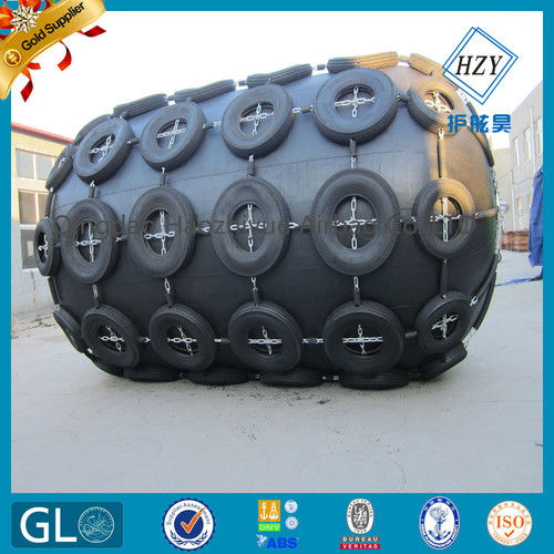 Marine Pneumatic Rubber Fender - Multi-Layer Rubber-Dipped Tire Fabric, Excellent Energy Absorption and Buoyancy, Quick Deployment up to 15-Degree Angles