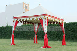 Pergola Tent - Cotton Canvas with PVC Coated Fabrics, 7ft Leg Height, Vibrant Colors with Tear Resistant and Weather Proof Features