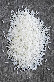 Pile of Raw White Gain Rice