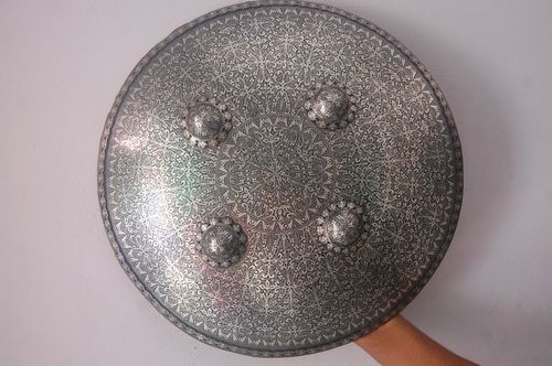 Iron Handcrafted Silver Shields