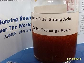 Styrene Series Gel Strong Acid Cation Resin Grade: Food Grade