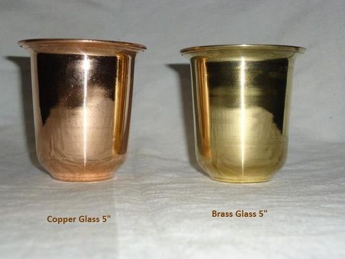Copper And Brass Glass 