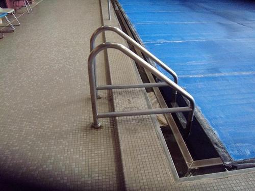 Swimming pool ladder