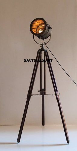 Tripod Search Light With Wooden Stand