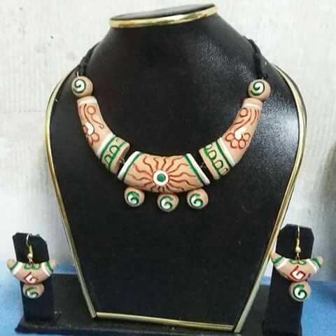 Terracotta Handmade Necklace Set