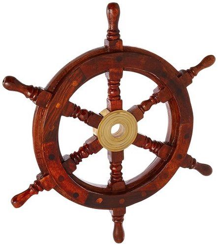 12" Brass Ship Wheel