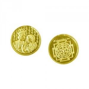 Lagna Yog Yantra Coin In Copper Gold Plated