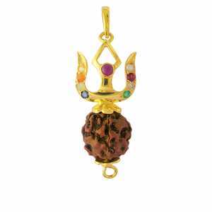 Rudraksha Diamond Pendant