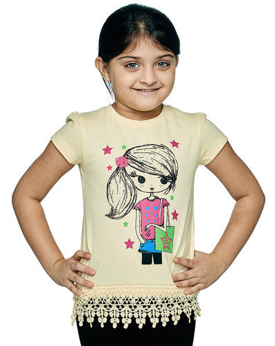 Protractor Girls Doll Lace Top