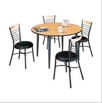 Stainless Steel Canteen Table With Chair