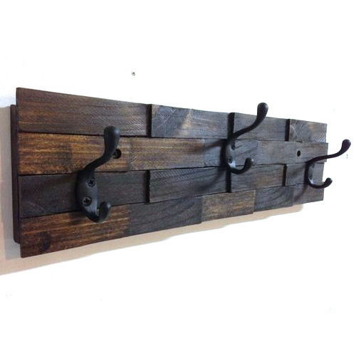 Wall Mount Wood Shim Coat Hook